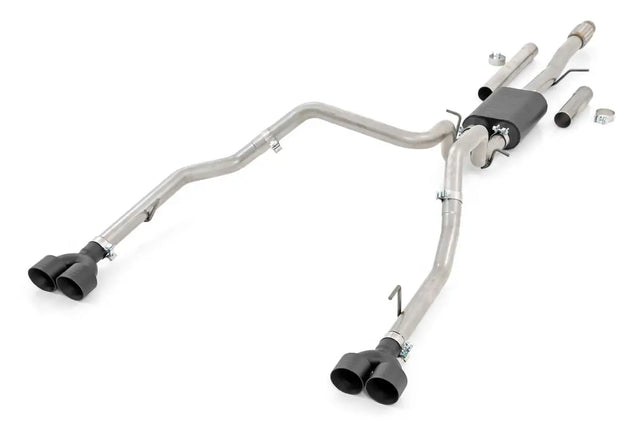 Performance Exhuast Stainless Crew/Dbl RR Exit Silverado/Sierra 1500 (19-26) Rough Country