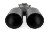 Exhaust Tip Black Red RC Logo 2.5-3 Inch Pipe Single Inlet Dual Outlet Rough Country