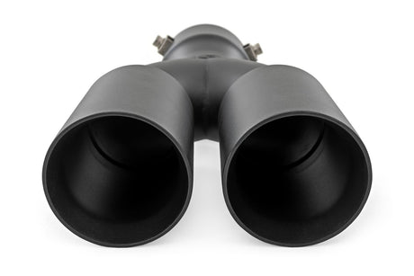 Exhaust Tip Black Red RC Logo 2.5-3 Inch Pipe Single Inlet Dual Outlet Rough Country