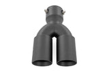 Exhaust Tip Black Red RC Logo 2.5-3 Inch Pipe Single Inlet Dual Outlet Rough Country