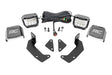 LED Light Kit Cage Mount 2 Inch Chrome Pair Wide Angle CFMOTO UFORCE 1000 Rough Country