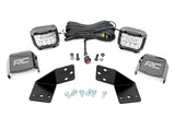 LED Light Kit Rear Mount 3 Inch Chrome Pair Wide Angle CFMOTO UFORCE 1000 Rough Country