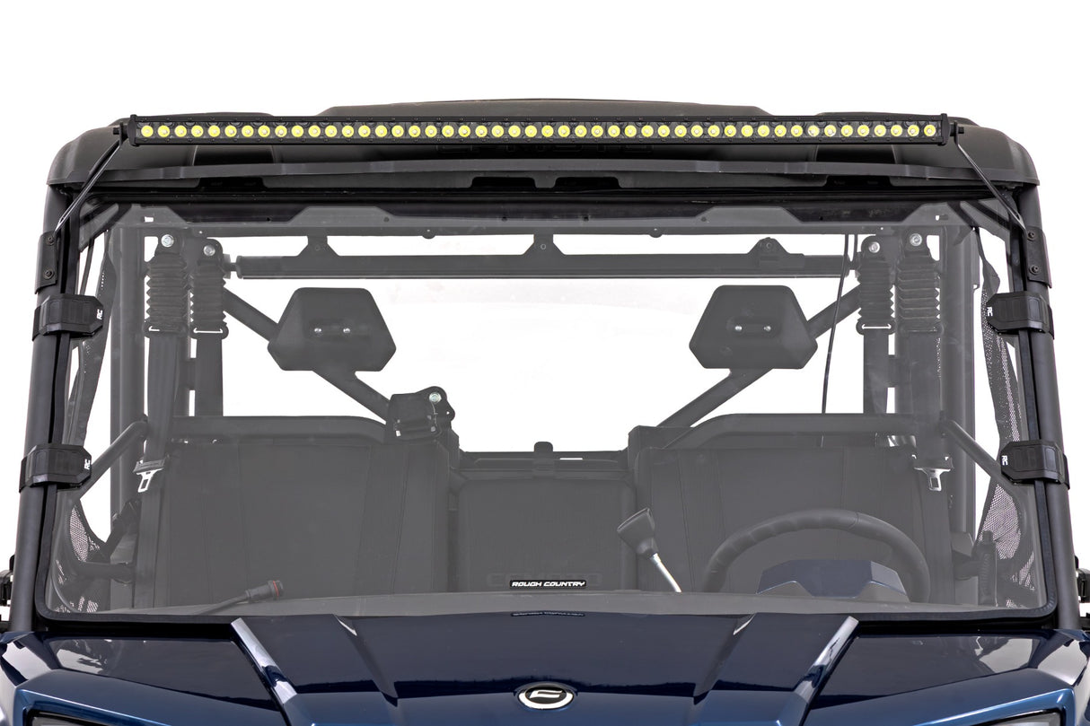 LED Light Kit Front Mount 50 Inch Black Single Row CFMOTO UFORCE 1000 Rough Country
