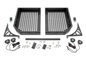 Cargo Rack Dual 2 Inch Black LED Pairs Flush Mount CFMOTO UFORCE 1000 Rough Country