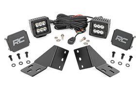 LED Light Kit Rear Mount 2 Inch Black Pair CFMOTO UFORCE U10 Pro Rough Country