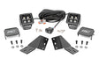 LED Light Kit Rear Mount 2 Inch Black Pair White DRL CFMOTO UFORCE U10 Pro Rough Country