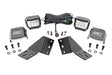 LED Light Kit Rear Mount 3 Inch Chrome Pair Wide Angle CFMOTO UFORCE U10 Pro Rough Country