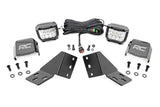 LED Light Kit Rear Mount 3 Inch Chrome Pair Wide Angle CFMOTO UFORCE U10 Pro Rough Country