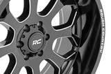 96 Series Wheel One-Piece Gloss Black 20x10 6x135 -19mm Rough Country
