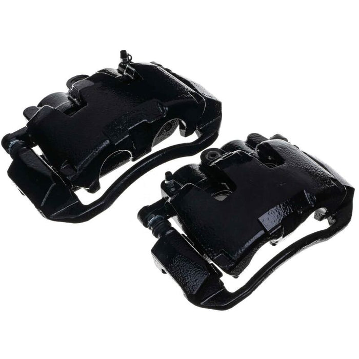 Power Stop 11-18 Ram 1500 Front Black Calipers - Pair (w/Bracket)