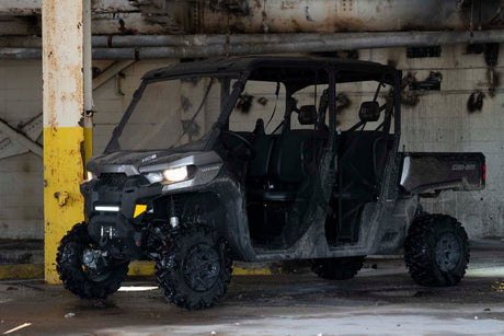 LED Light Bumper Mount 12 Inch Black Single Row Can-Am Defender HD 8/HD 9/HD 10 Rough Country