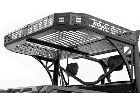 Cargo Rack Dual 2 Inch Black LED Pairs Flush Mount Can-Am Defender HD 5/HD 8/HD 9/HD 10 Rough Country
