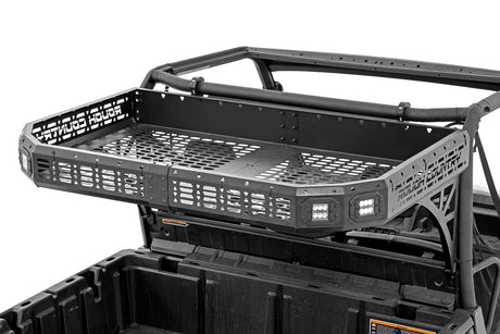 Cargo Rack Dual 2 Inch Black LED Pairs Flush Mount Can-Am Defender HD 5/HD 8/HD 9/HD 10 Rough Country