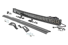 LED Light Kit Front Mount 40 Inch Black Dual Row White DRL Can-Am Commander Max Rough Country
