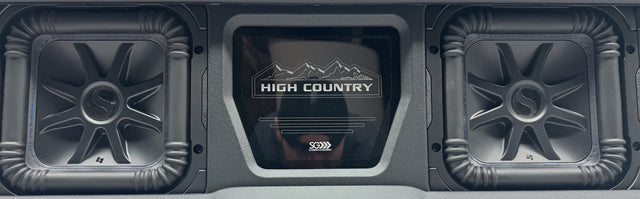 Choose Your GMC Level 5 - Four 8-inch Subwoofer Enclosure Insert (Emblem Only - No Core Enclosure) Ten87 Design