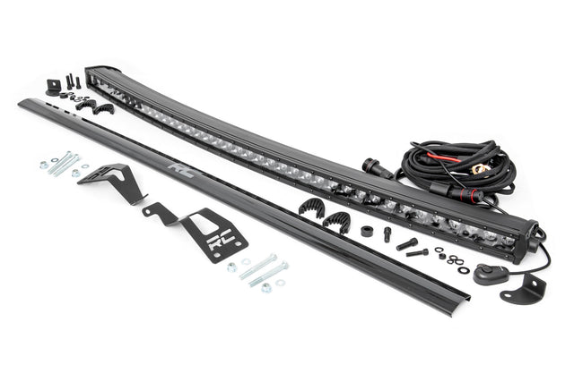 LED Light Kit Front Mount 40 Inch Black Single Row Can-Am Commander Max 1000 Rough Country
