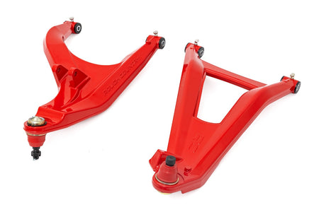 Aluminum Control Arms High Clearance w/ 2 Inch Forward Offset Red Can-Am Defender HD Rough Country