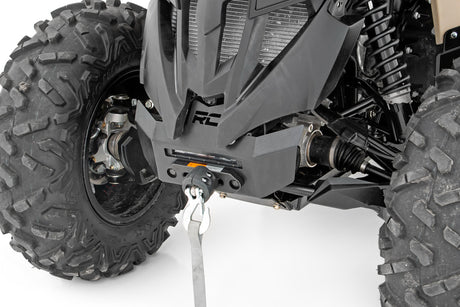 Winch Bumper 4500-Lb Winch Black Series LED 6 Inch Light Can-Am Renegade 1000/Renegade 500 Rough Country