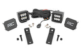 LED Light Kit Rear Mount 2 Inch Black Pair Flood Can-Am Maverick Sport 1000R Rough Country