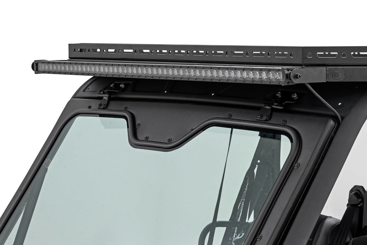 LED Light Deck Roof 50 Inch Black Single Row Can-Am Defender MAX HD10 Rough Country