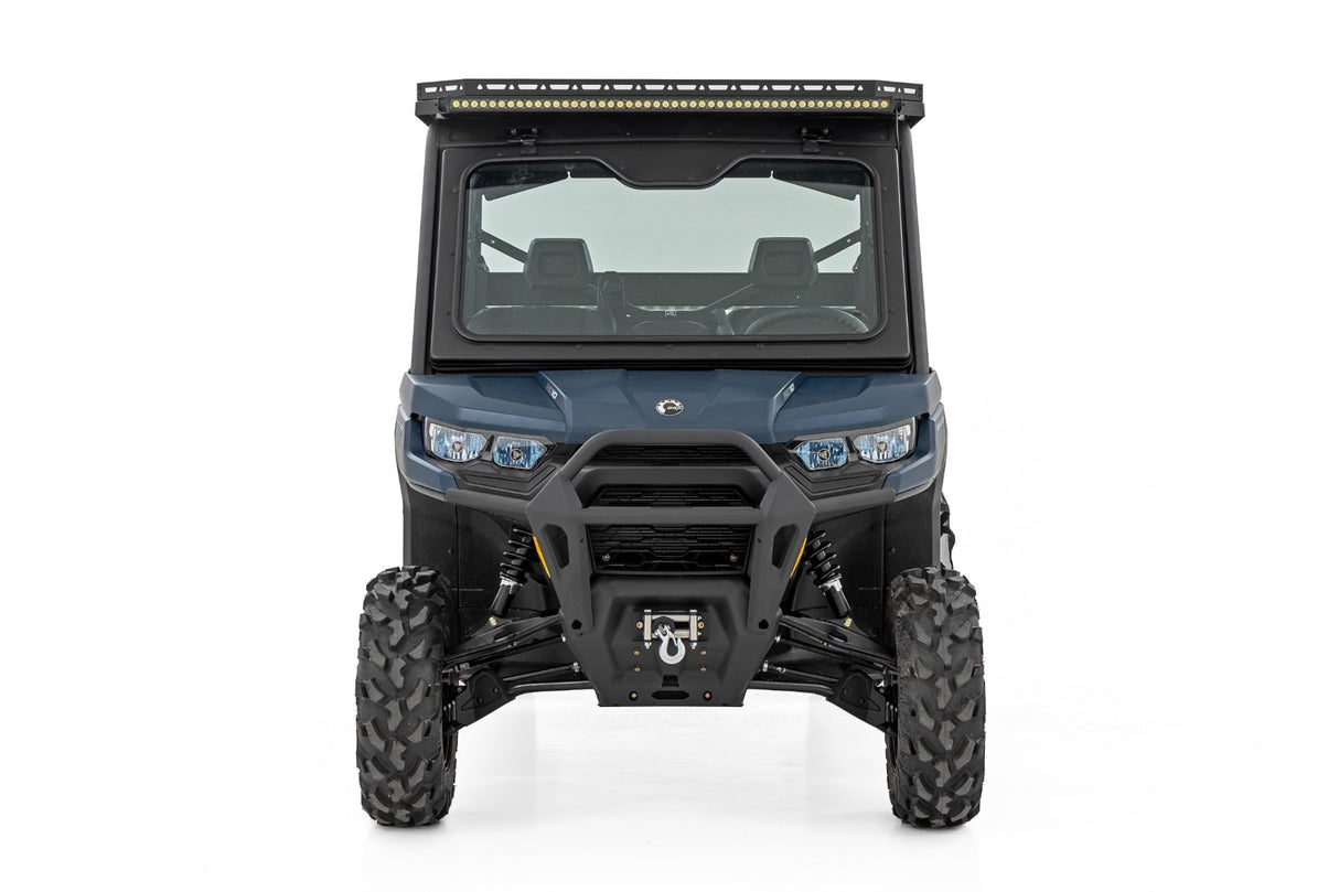LED Light Deck Roof 50 Inch Black Single Row Can-Am Defender MAX HD10 Rough Country