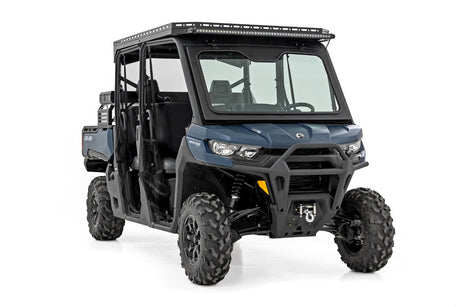 LED Light Deck Roof 50 Inch Black Single Row Can-Am Defender MAX HD10 Rough Country