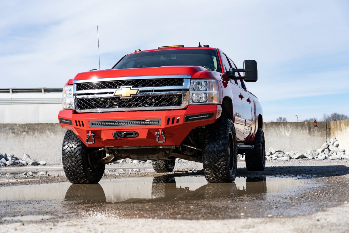 3.5 Inch Knuckle Lift Kit M1 w/ Overloads Red Silverado/Sierra 2500HD/3500HD (11-19) Rough Country
