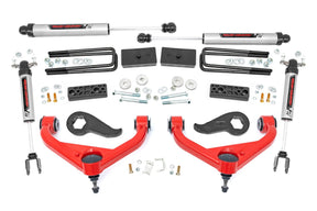 3 Inch Lift Kit UCAs V2 w/ Overloads Red Silverado/Sierra 2500HD/3500HD (20-26) Rough Country