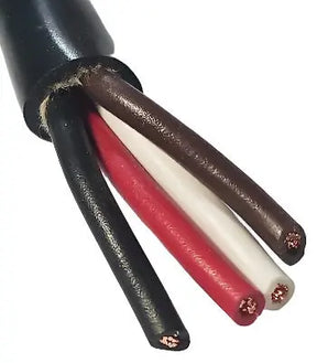 Trailer Light Cable Wiring Harness 14-4 14 Gauge 4 Wire Jacketed Black MADE IN USA - PER FT ACDC