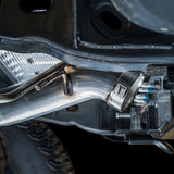 AWE Tuning 0FG Dual Rear Exit Exhaust with BashGuard and Diamond Black Tips | 2021+ Ford Bronco