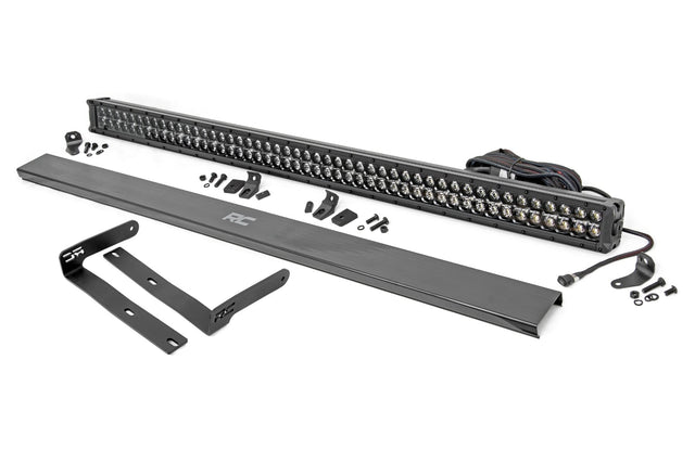 LED Black Dual Row DRL Light Bar Kit 50 Inch Kubota RTV-X1120 Rough Country