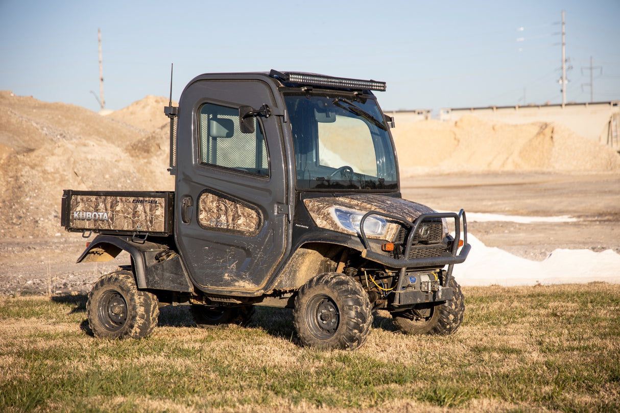 LED Black Dual Row DRL Light Bar Kit 50 Inch Kubota RTV-X1120 Rough Country