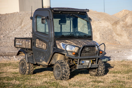 LED Black Single Row DRL Light Bar Kit 50 Inch Kubota RTV-X1120 Rough Country