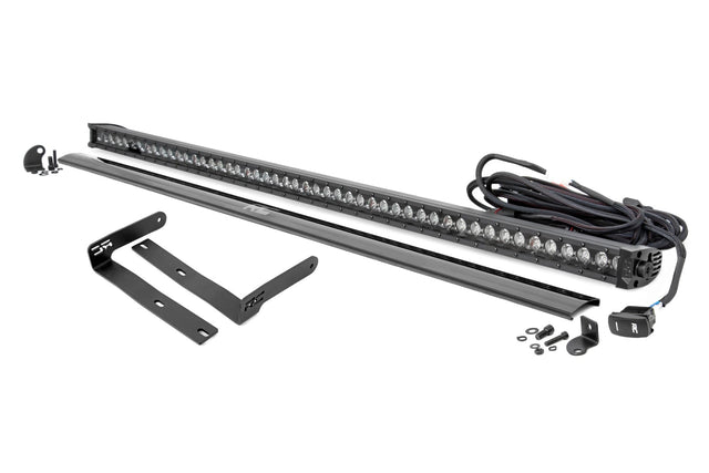 LED Black Single Row DRL Light Bar Kit 50 Inch Kubota RTV-X1120 Rough Country