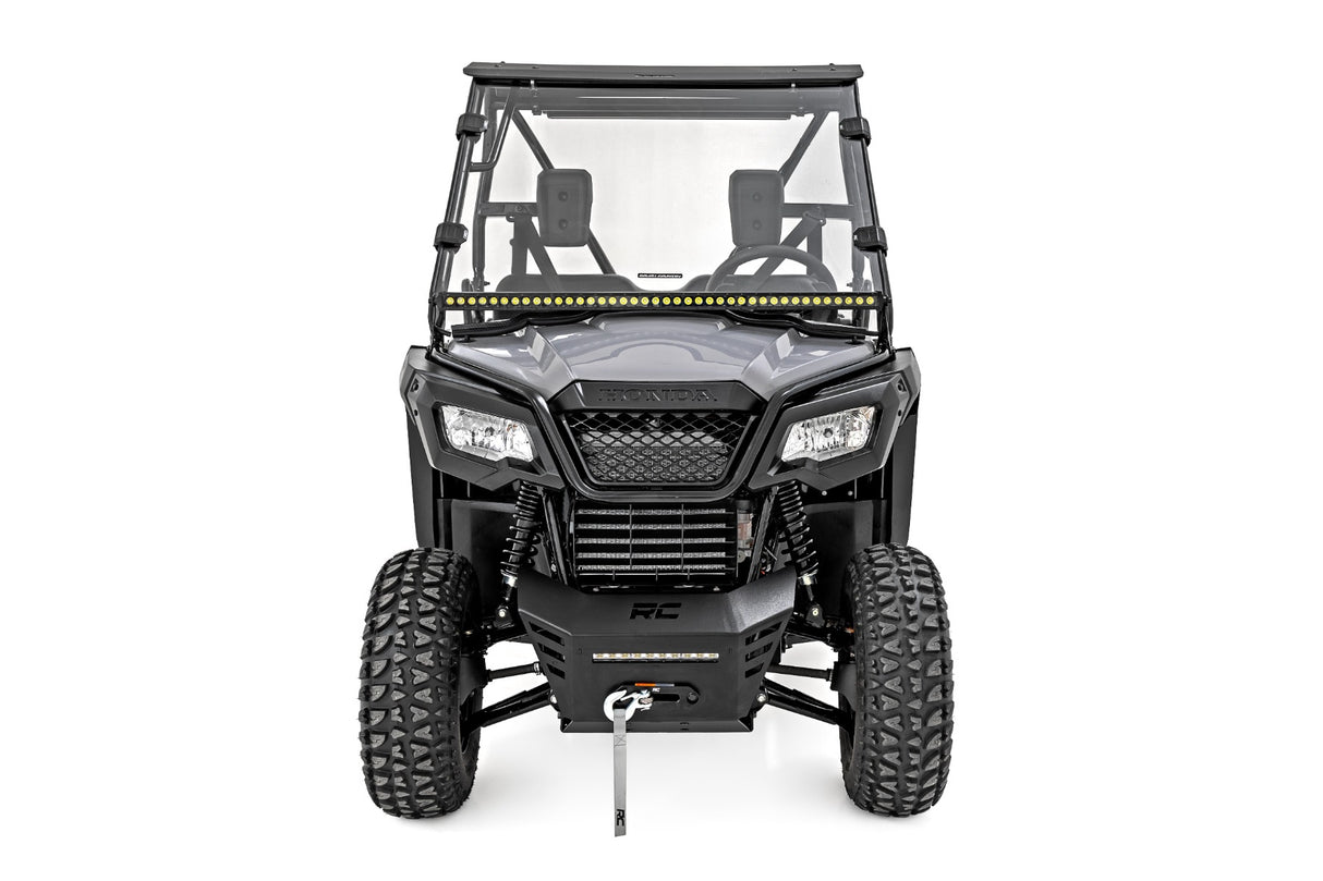 Full Windshield Scratch Resistant Honda Pioneer 520 Rough Country