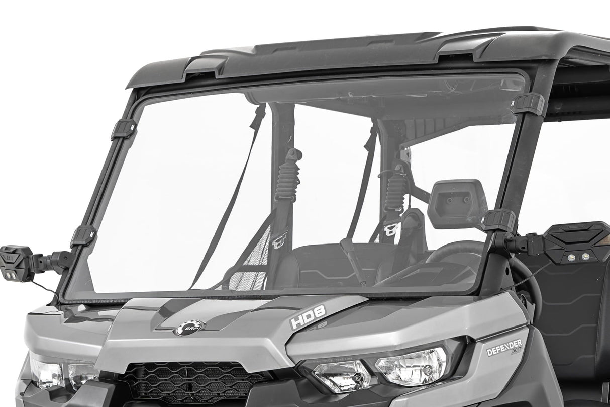 Full Windshield Scratch Resistant Can-Am Defender HD 8/HD 9/HD 10 Rough Country
