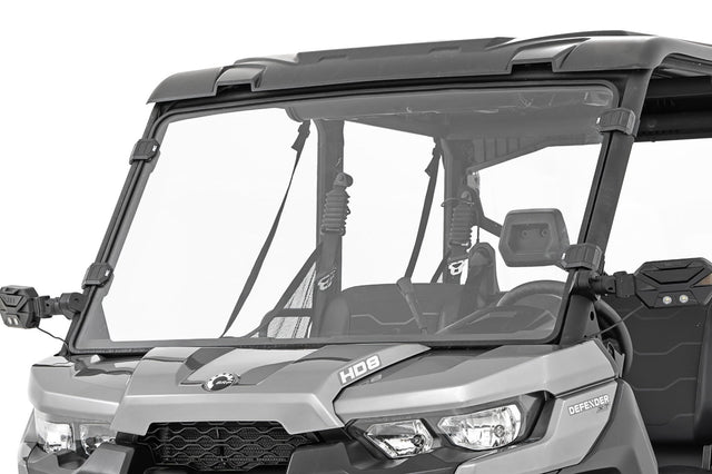 Full Windshield Scratch Resistant Can-Am Defender HD 8/HD 9/HD 10 Rough Country