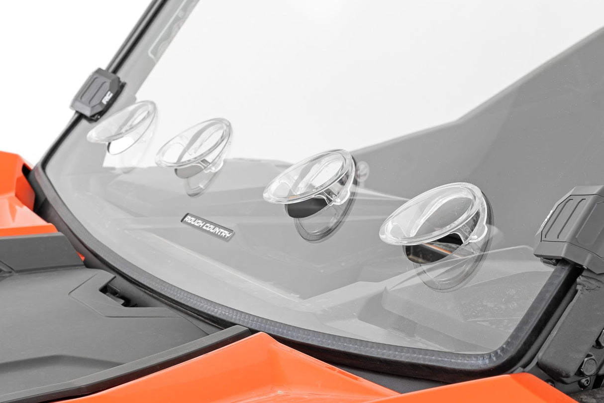 Vented Full Windshield Scratch Resistant Can-Am Maverick Sport 1000R Rough Country