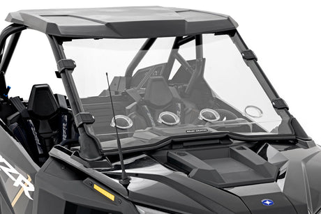 Vented Full Windshield Scratch Resistant Polaris RZR Turbo R 4 Rough Country