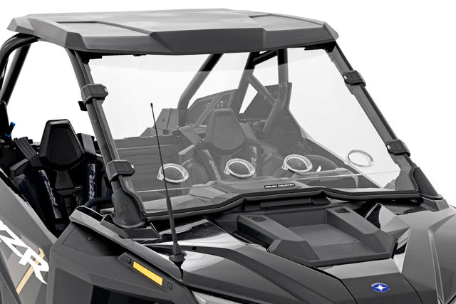 Vented Full Windshield Scratch Resistant Polaris RZR Turbo R 4 Rough Country