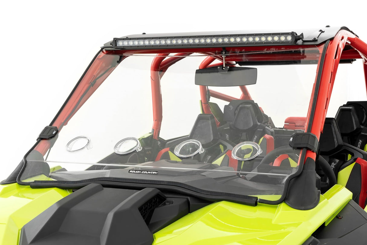 Vented Full Windshield Scratch Resistant Polaris RZR Turbo R Rough Country