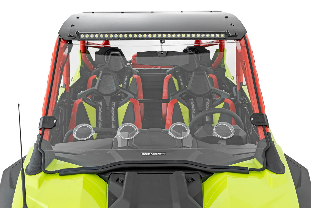Vented Full Windshield Scratch Resistant Polaris RZR Turbo R Rough Country