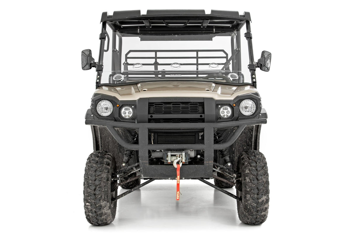 Vented Full Windshield Scratch Resistant Kawasaki Mule PRO-FX Rough Country