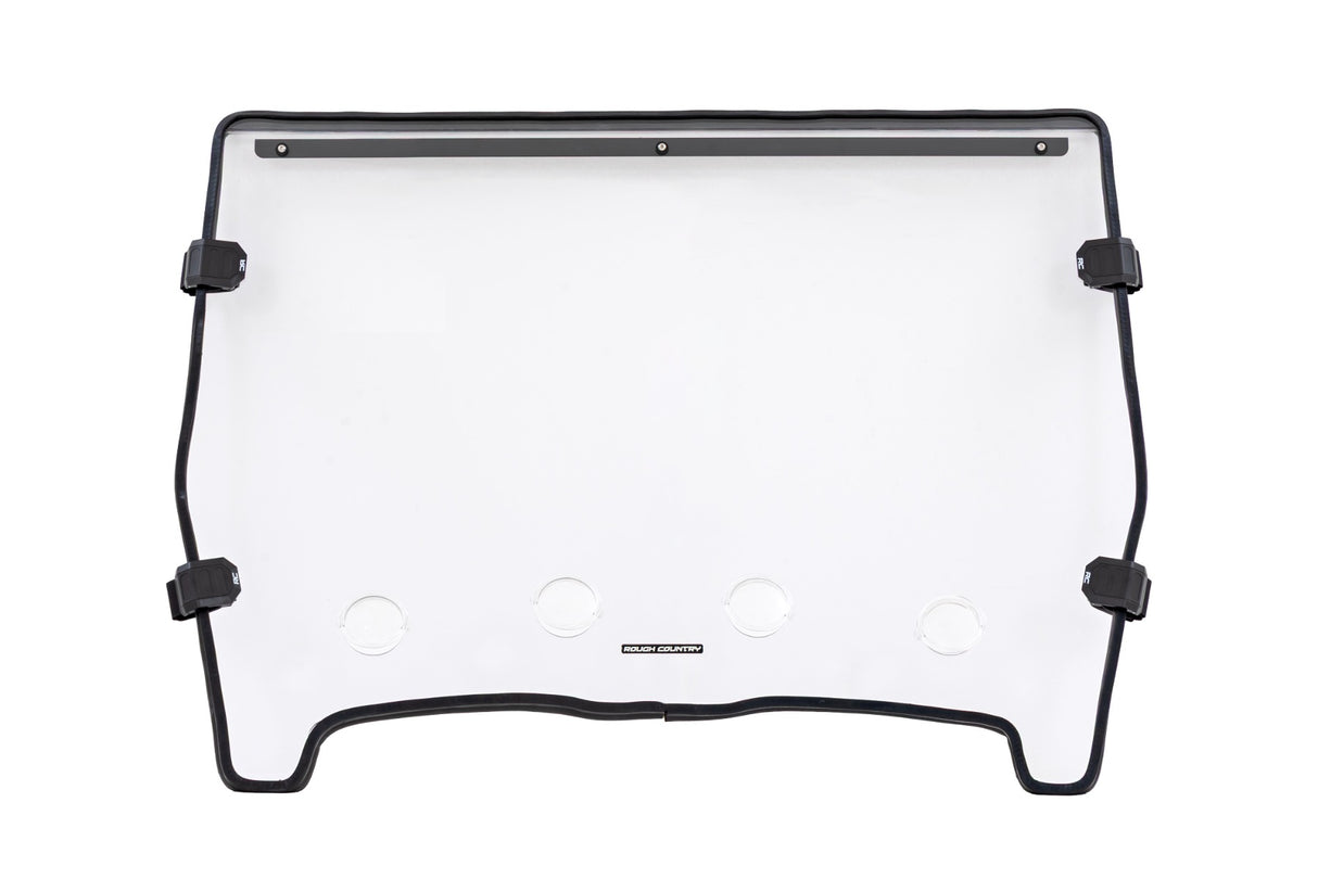 Vented Full Windshield Scratch Resistant John Deere Gator XUV 625/Gator XUV 850 Rough Country
