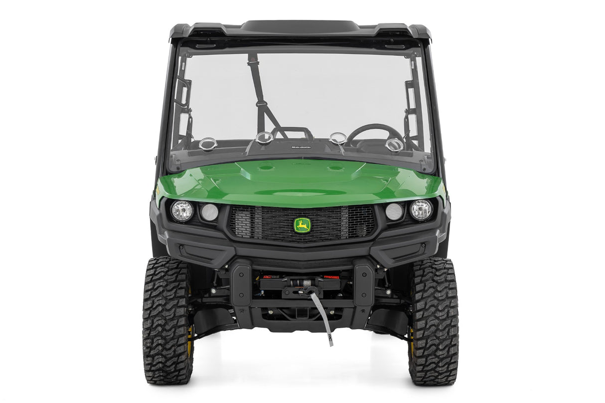 Vented Full Windshield Scratch Resistant John Deere Gator XUV 835 Rough Country