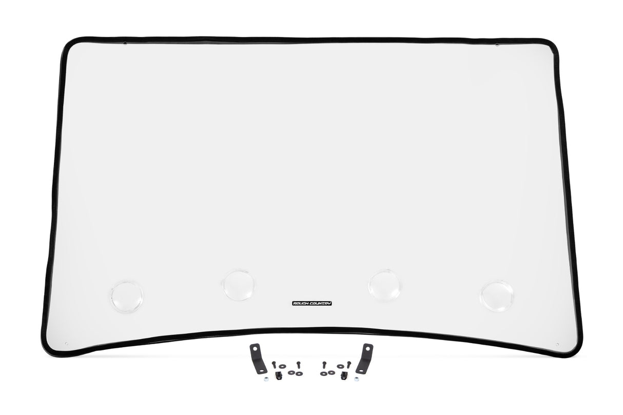Vented Full Windshield Scratch Resistant John Deere Gator XUV 835 Rough Country