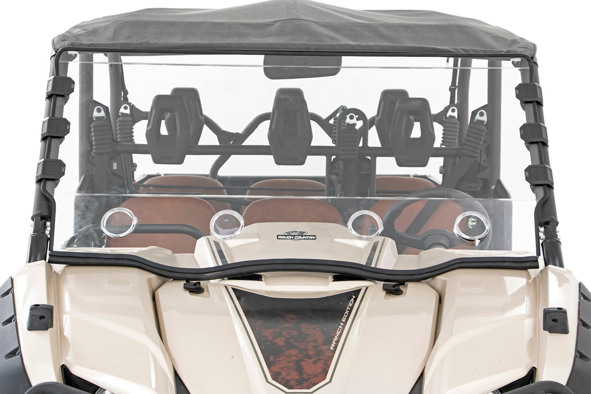 Vented Full Windshield Scratch Resistant Yamaha Viking 700 Rough Country