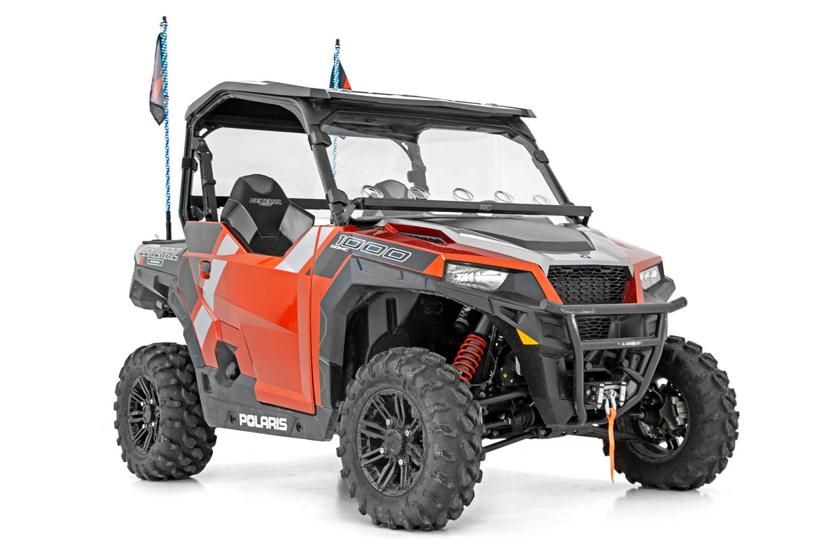 Vented Full Windshield Scratch Resistant Polaris General XP 4 1000 Rough Country