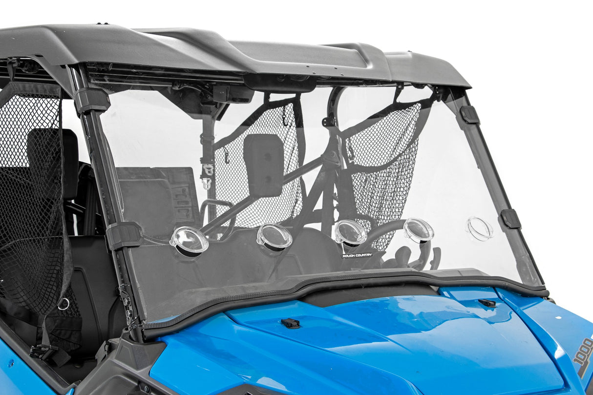 Vented Full Windshield Scratch Resistant Honda Pioneer 1000 Rough Country