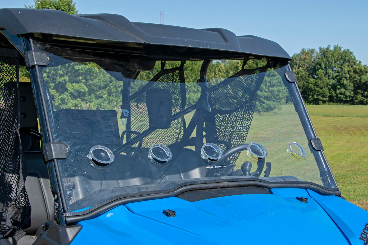 Vented Full Windshield Scratch Resistant Honda Pioneer 1000 Rough Country